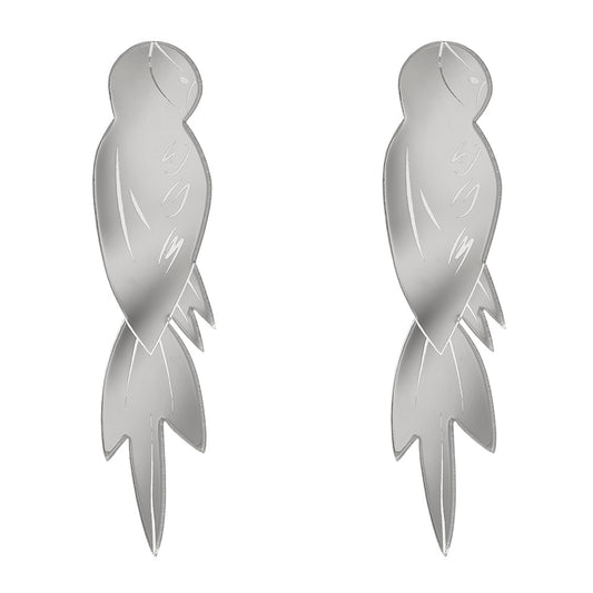 Pendientes Loro Plata