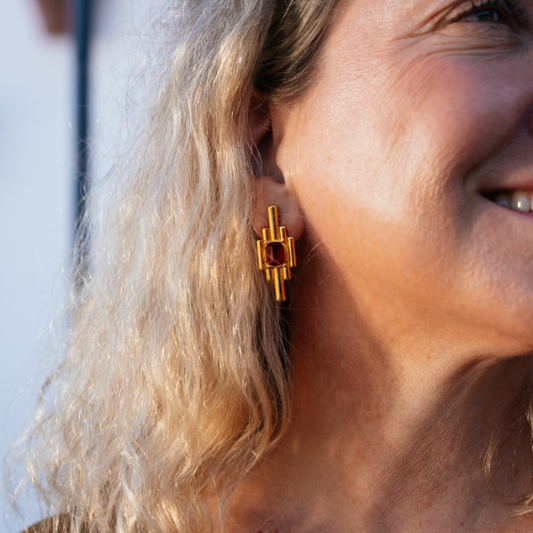 Pendientes Empiere mini rojo