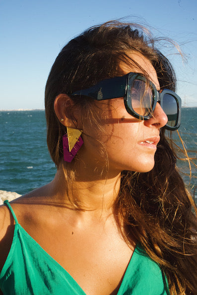 Pendientes Madrid Morado