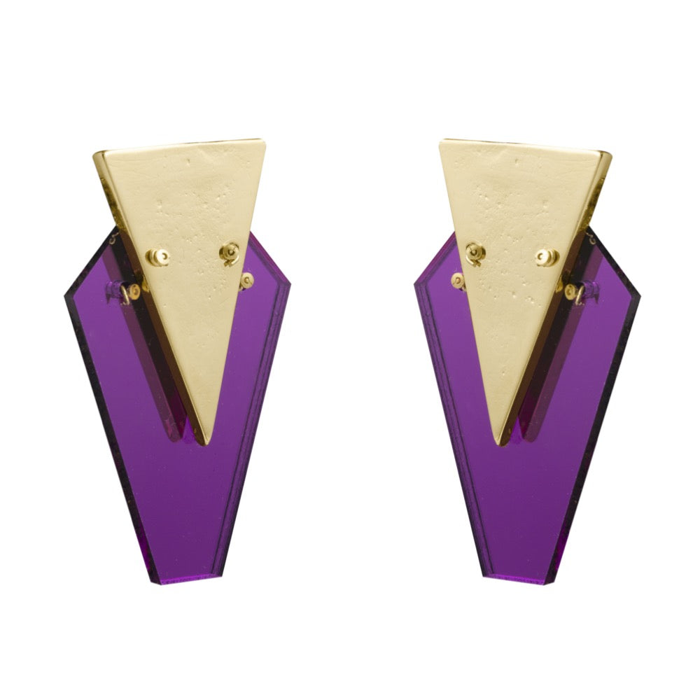 Pendientes Madrid Morado