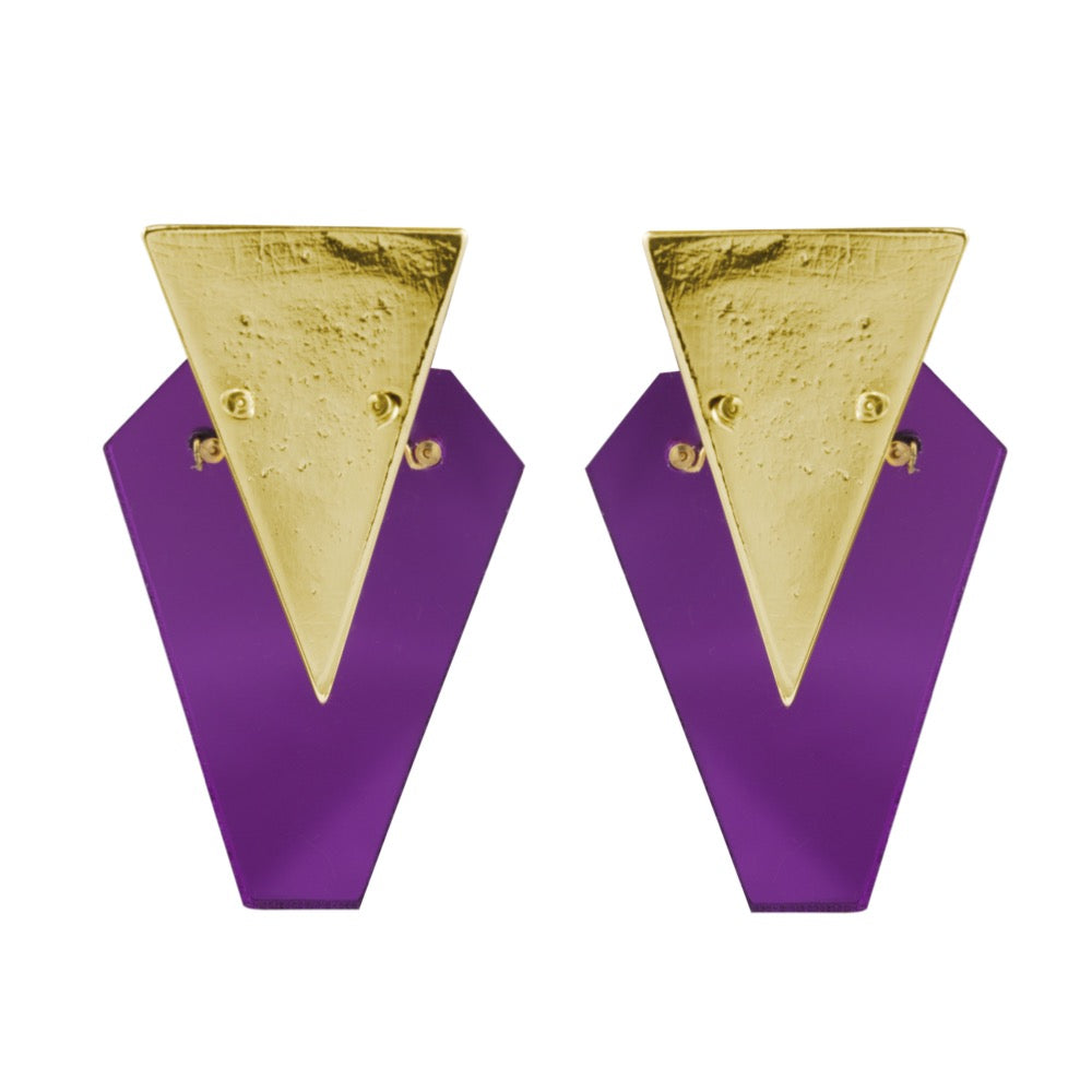 Pendientes Madrid Morado | OMI Touch Joyas