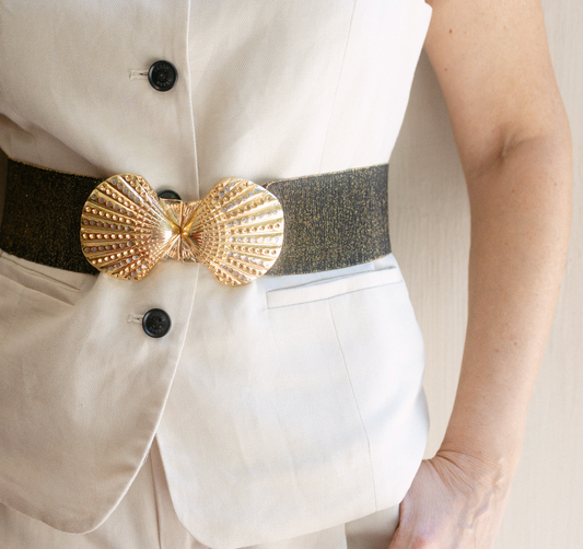 Cinturón Menorca Purpurina