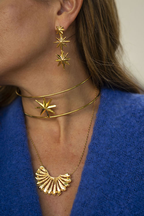 Pendientes Estrella triple