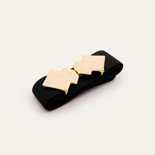 Cinturón Burdeos Blanco