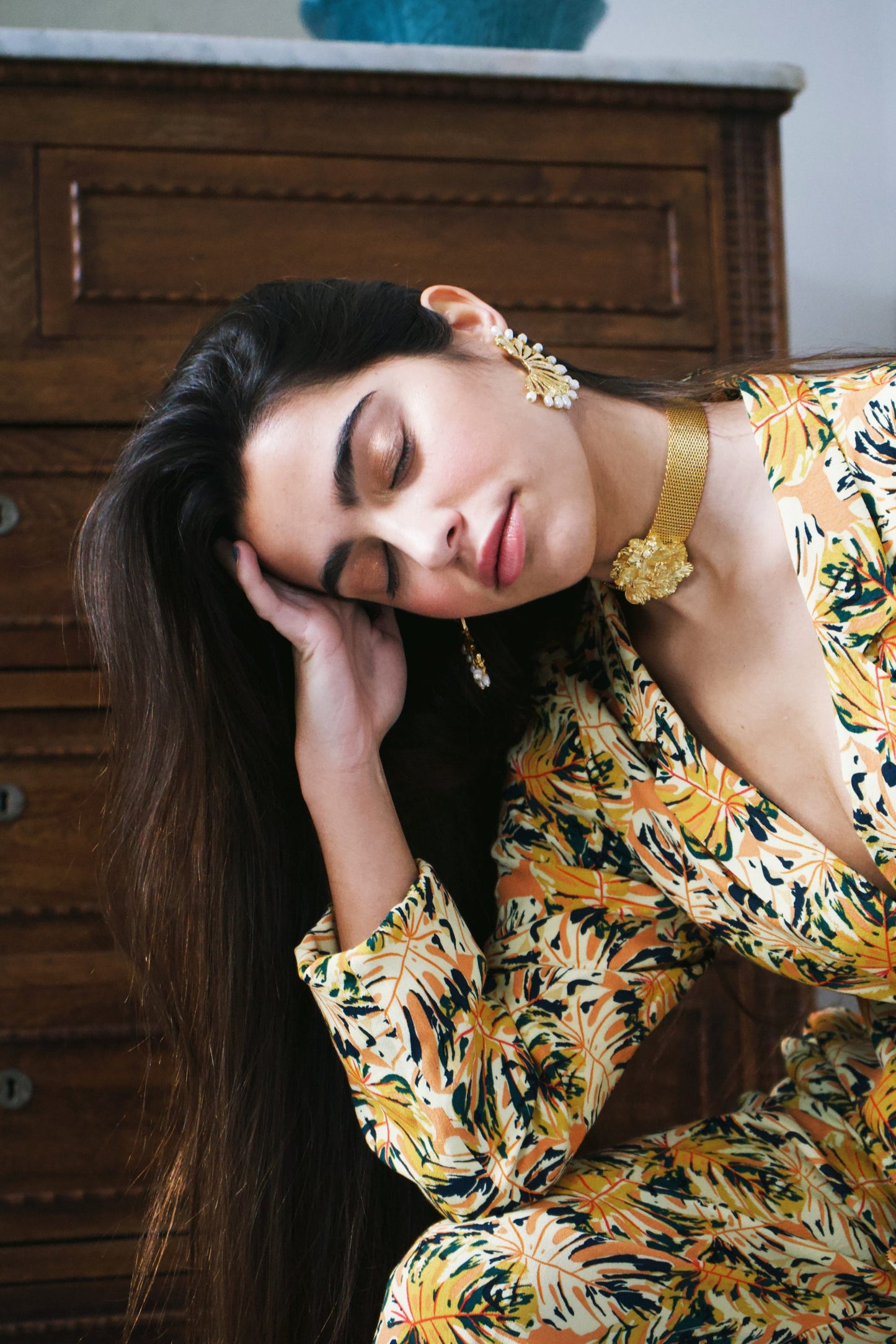 Pendientes Anémona Perla