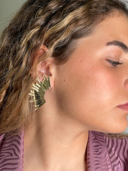 Pendientes Rayo Oro