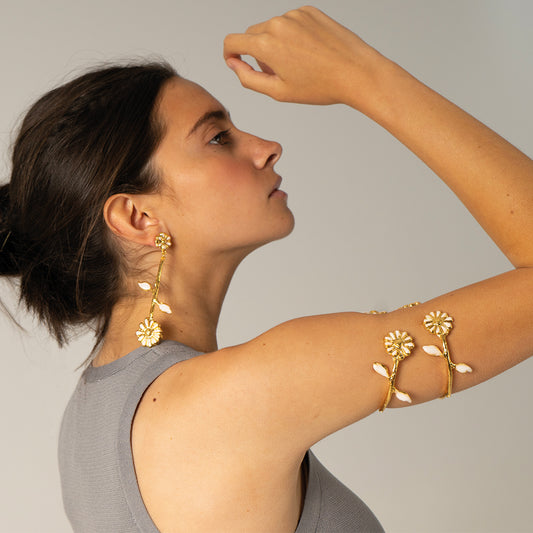 Pendientes Girasol esmaltado