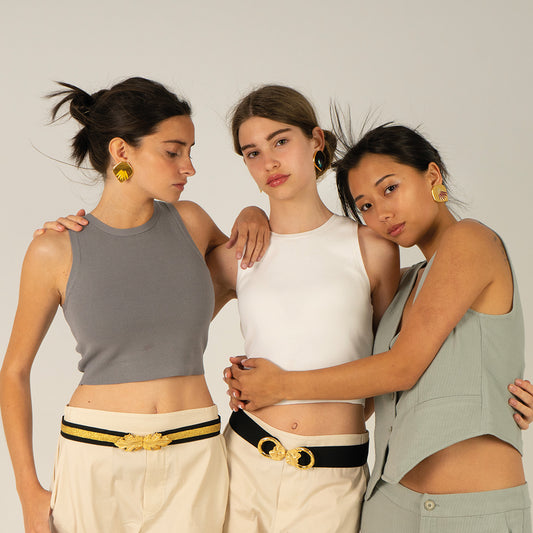 Cinturón orquídea aro