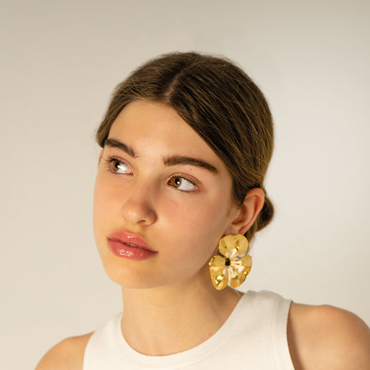 Pendientes Hibbys Esmaltado Blancos