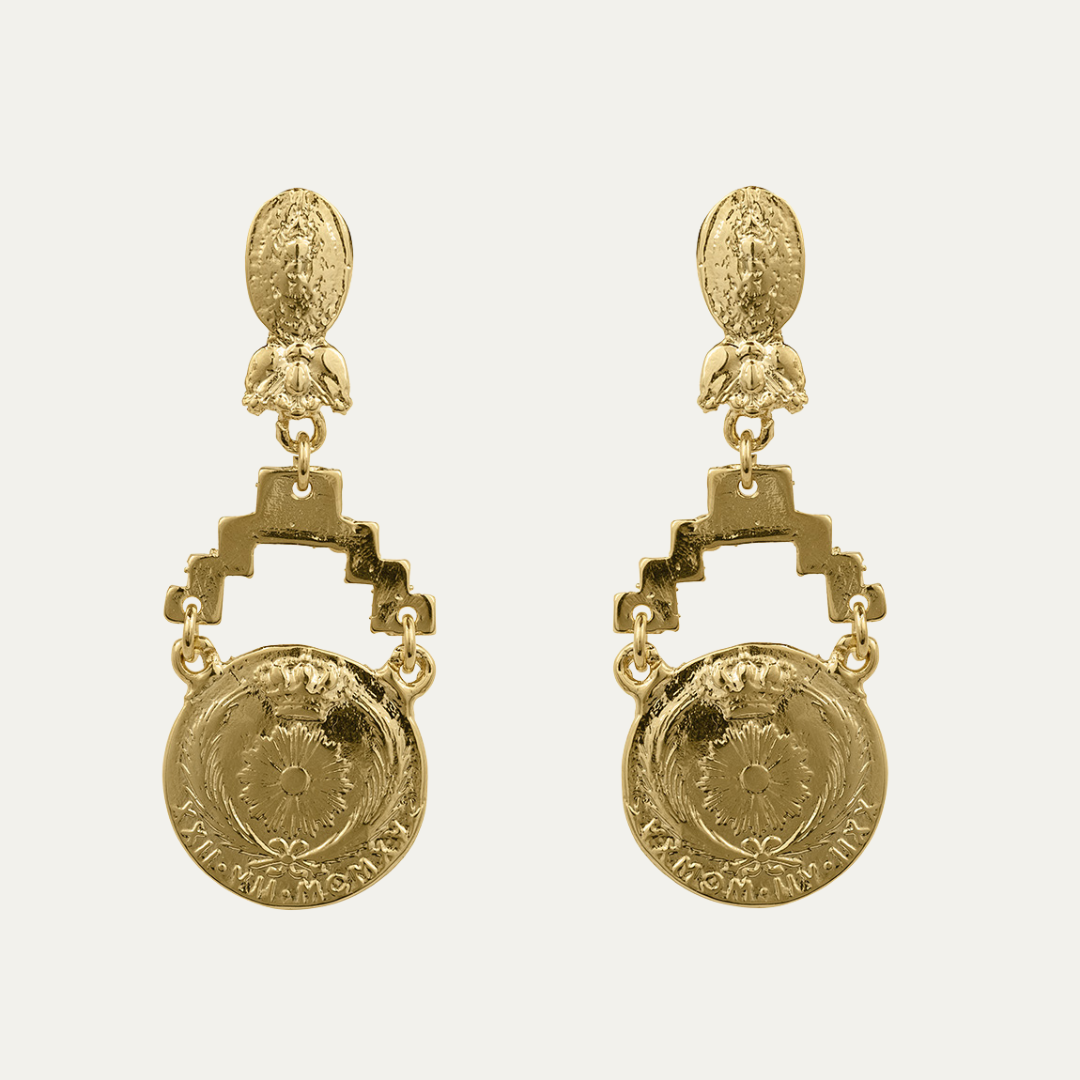 Pendientes monedas | OMI Touch Joyas