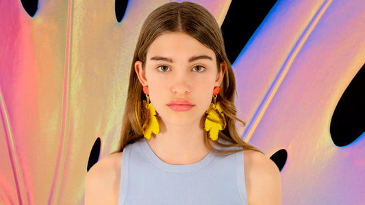 Pendientes Taiti Amarillo