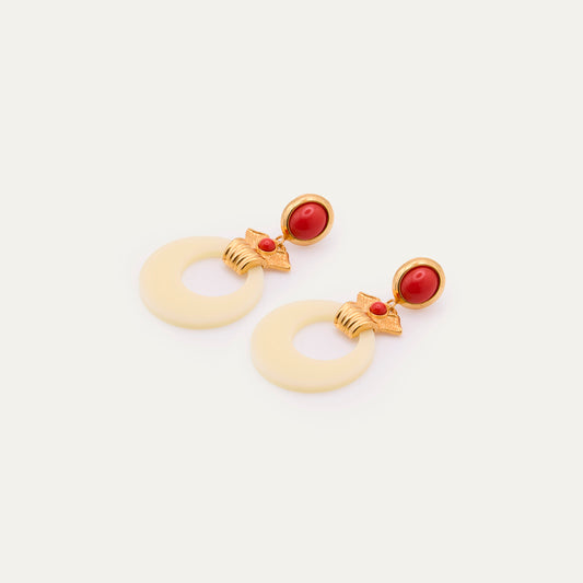 Pendientes Sicilia Coral