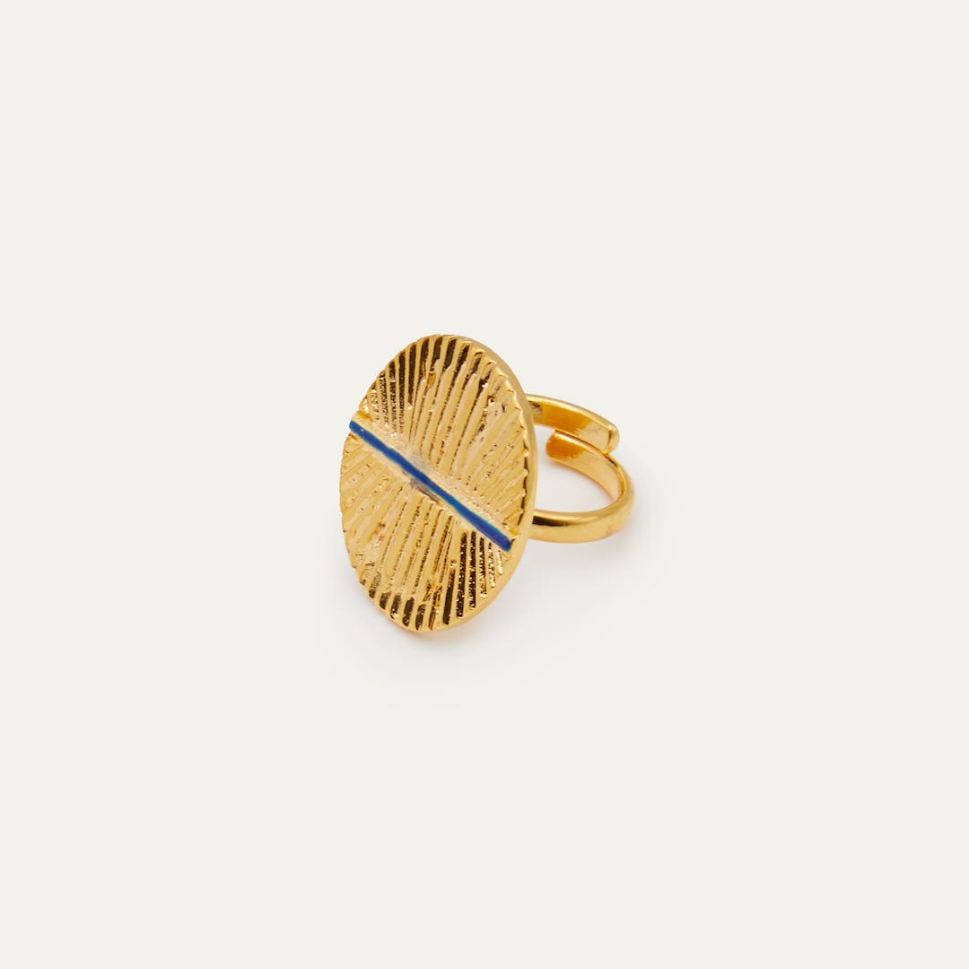 Anillo Escudo azul