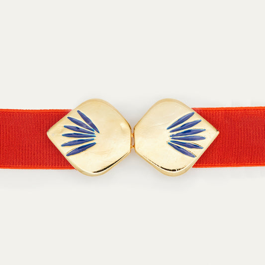 Cinturón Gotas azul