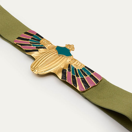 Cinturón Escarabajo Rosa