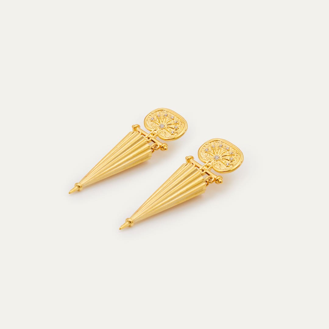 Pendientes Péndulo Purpurina