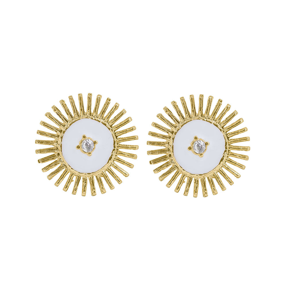 Pendientes Sol esmaltado | OMI Touch Joyas