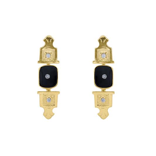 Pendientes Vitola Mini Negro | OMI Touch Joyas