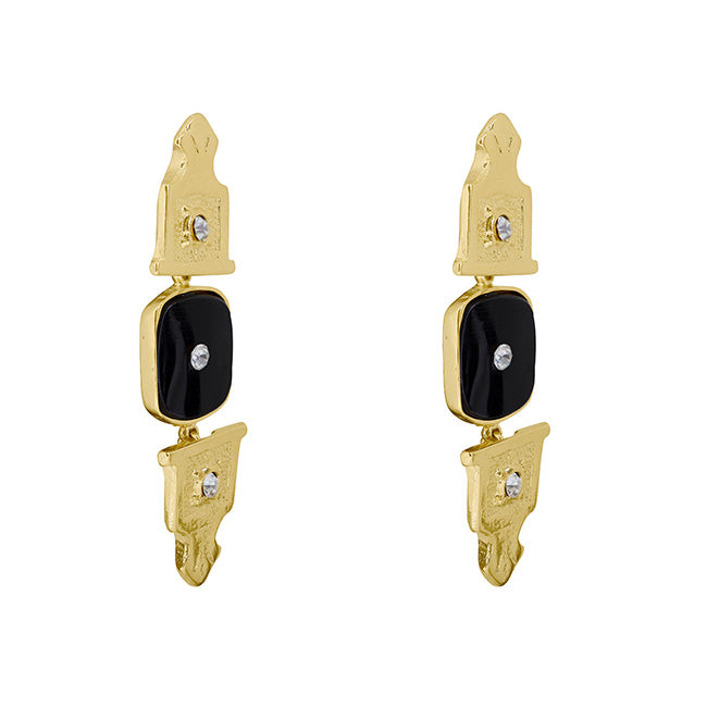 Pendientes Vitola mini negro