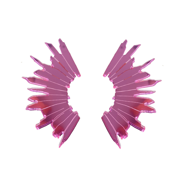 Pendientes Rayo rosa | OMI Touch Joyas