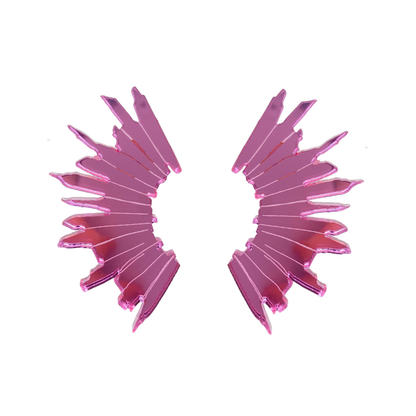 Pendientes Rayo rosa | OMI Touch Joyas