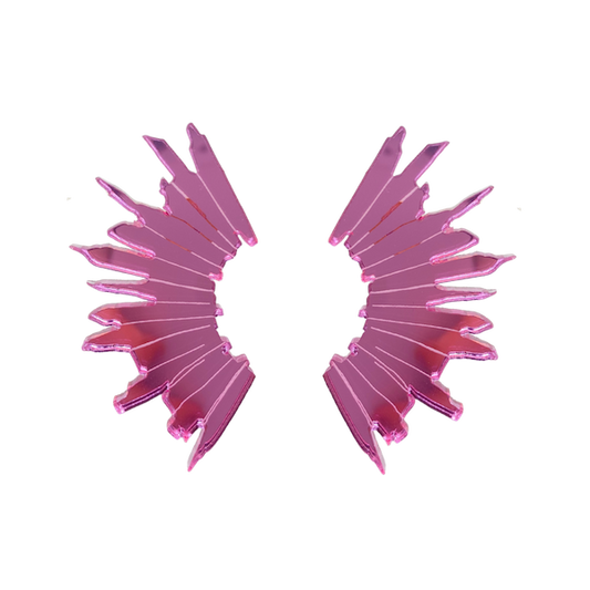 Pendientes Rayo rosa | OMI Touch Joyas