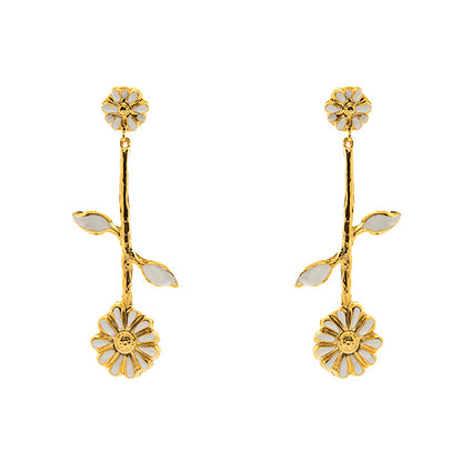 Pendientes Girasol esmaltado