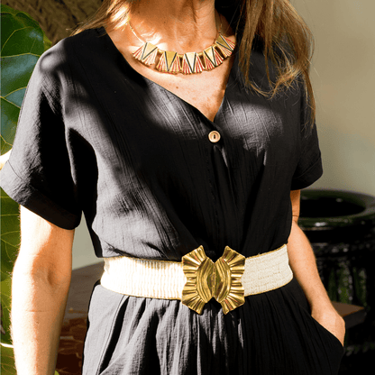 collar Arancha Rosas