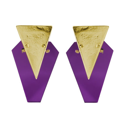Pendientes Madrid Morado | OMI Touch Joyas