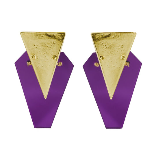 Pendientes Madrid Morado | OMI Touch Joyas