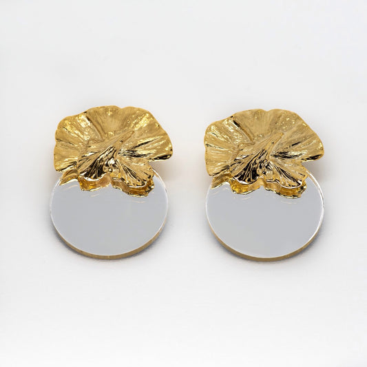 Pendientes Orquídea espejo | OMI Touch Joyas