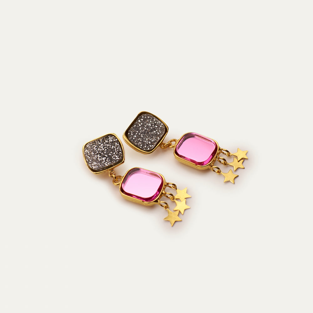 Pendientes Sofía purpurina