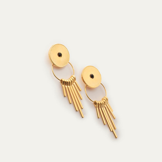 Pendientes Sara Negro | OMI Touch Joyas