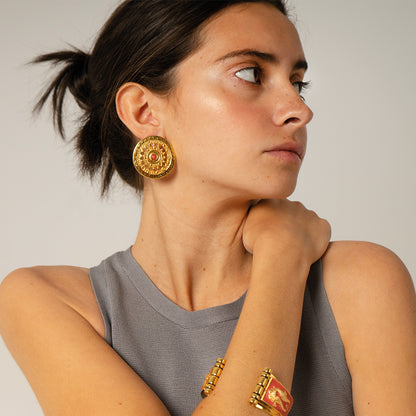 Pendientes Julieta coral