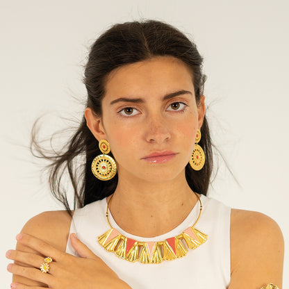 Pendientes Alegría Coral