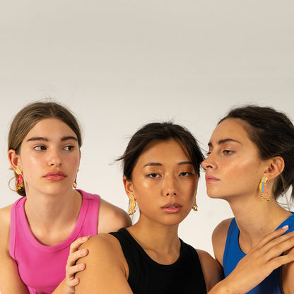 Pendientes inseparables naranja