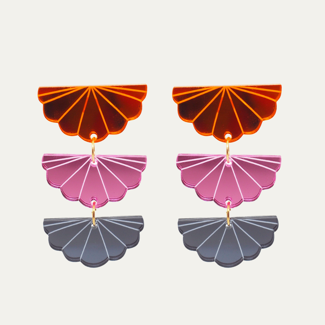 Pendientes Shangay Triple | OMI Touch Joyas