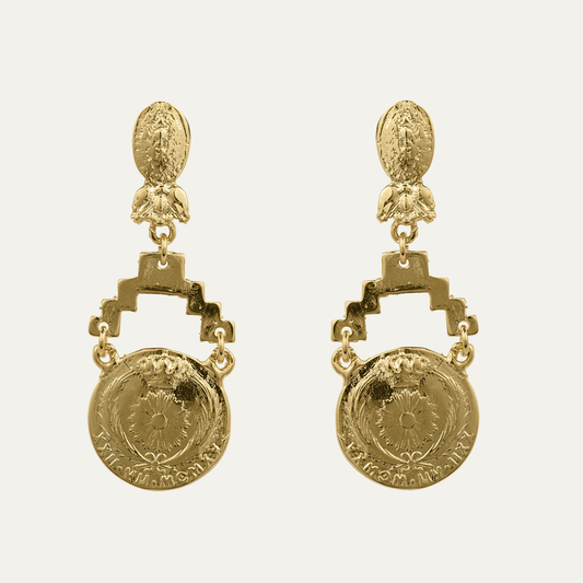 Pendientes monedas | OMI Touch Joyas