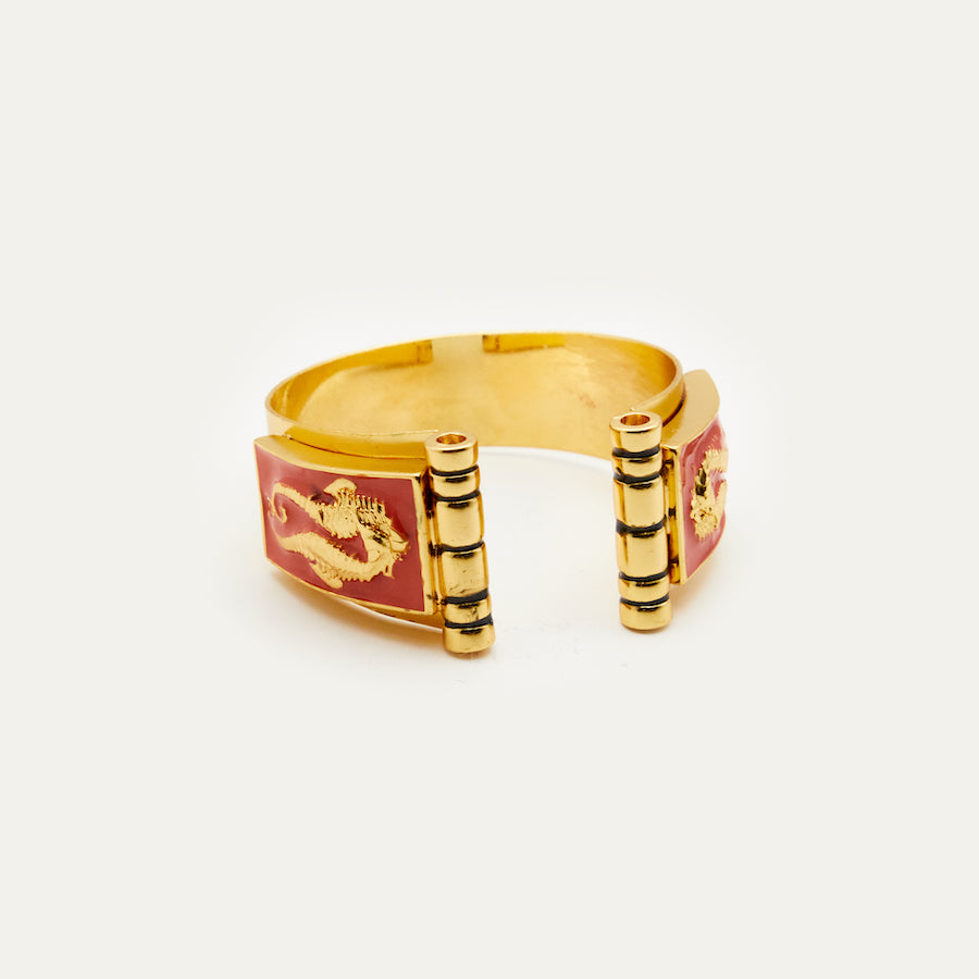 Brazalete Caballito de Mar coral