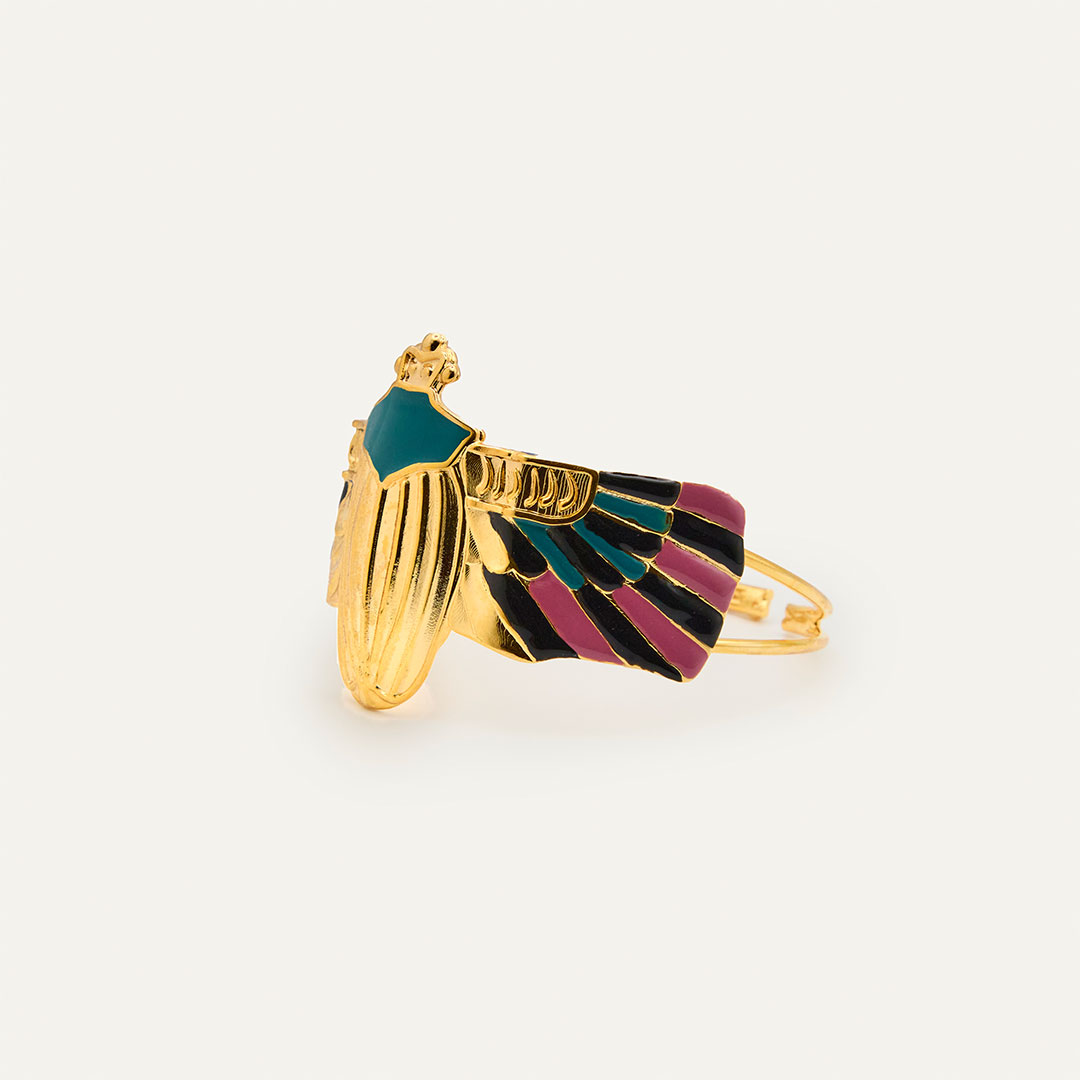 Brazalete Escarabajo Rosa