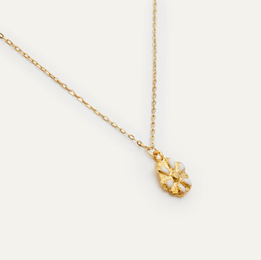 Colgante margarita blanco | OMI Touch Joyas