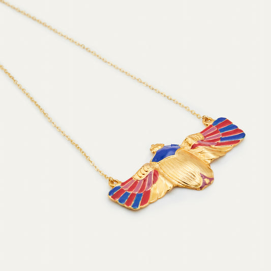 Collar Escarabajo multi | OMI Touch Joyas