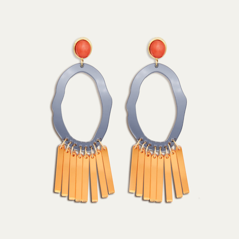 Pendientes aloha coral