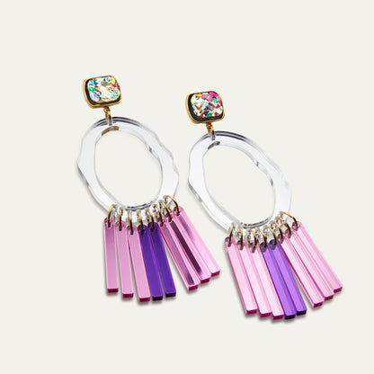 Pendientes Aloha Purpurina | OMI Touch Joyas