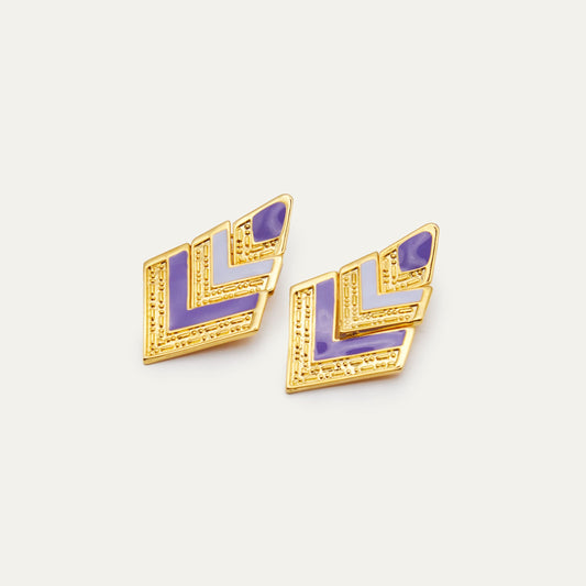 Pendientes Faro Malva | OMI Touch Joyas