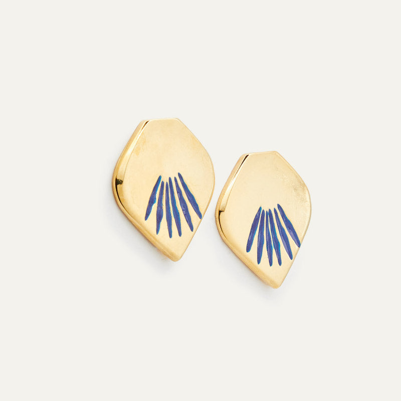 Pendientes Gota azul