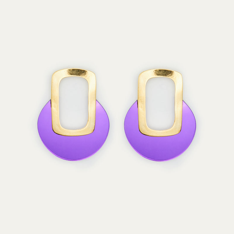 Pendientes Guateque Morado