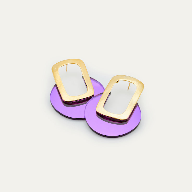 Pendientes Guateque Morado