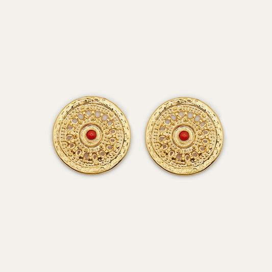 Pendientes Julieta Coral | OMI Touch Joyas