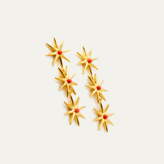 Pendientes Vega Coral | OMI Touch Joyas